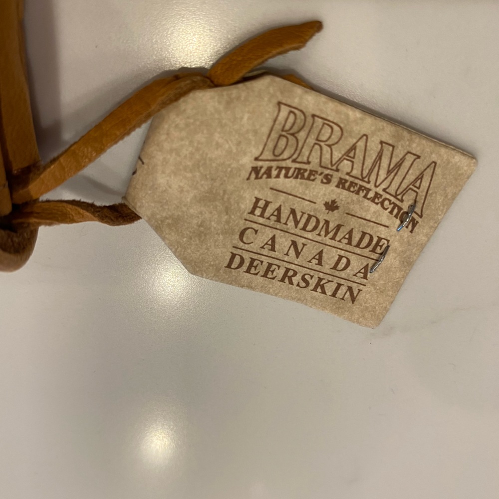 NWOT Brama Handmade Canada Deerskin Tooled Leather Wallet - Picture 2 of 14